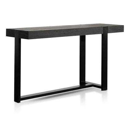 1.5m Wooden Console Table - Full Black - Notbrand