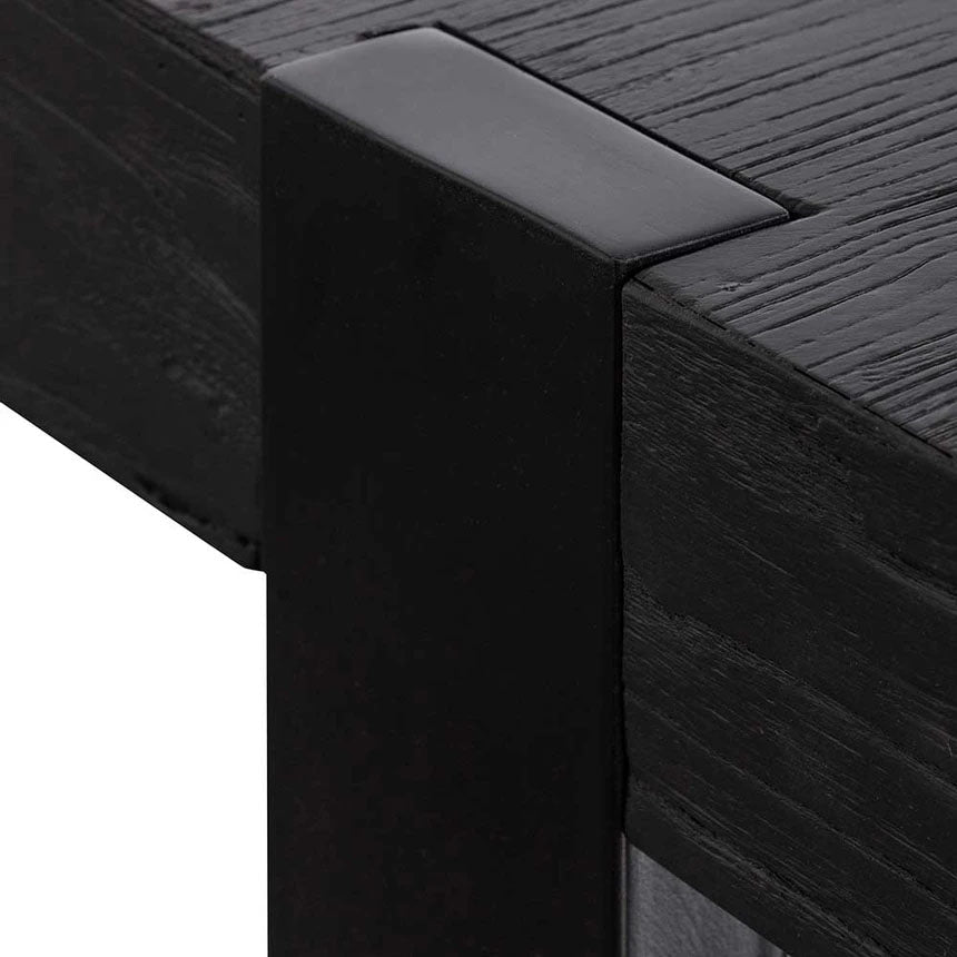 1.5m Wooden Console Table - Full Black - Notbrand