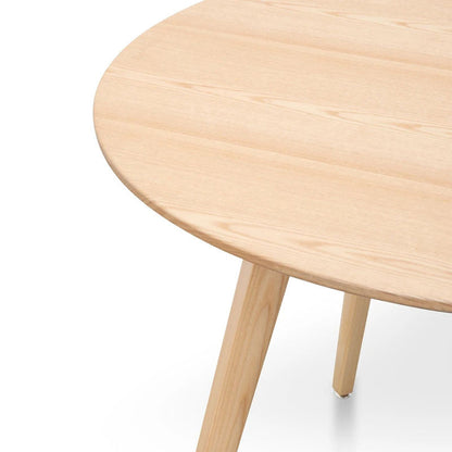 Caro Natural Round Dining Table - 100cm - Notbrand