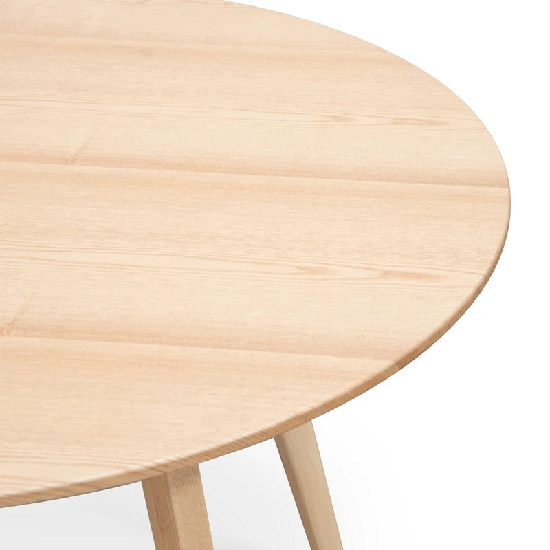 Caro Natural Round Dining Table - 100cm - Notbrand