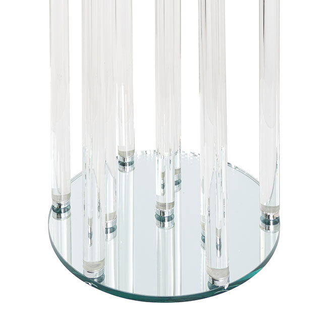 Acrylic Candelabra 10 Glass Candle Holders - Clear - Notbrand