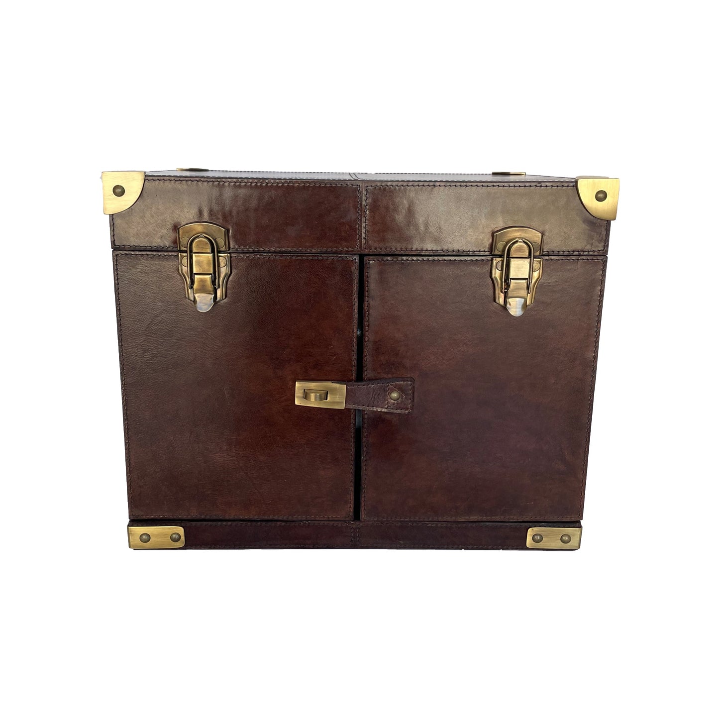 Gizur Drink Trunk in Dark Leather - Large - House of Hyne