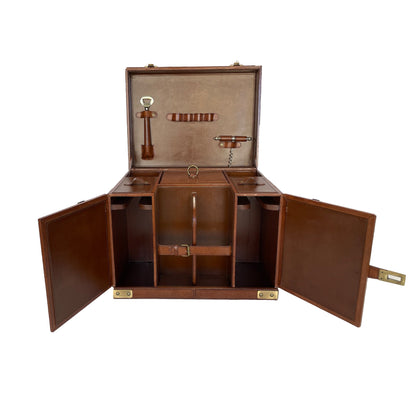 Gizur Drink Trunk in Tan Leather - Large - House of Hyne