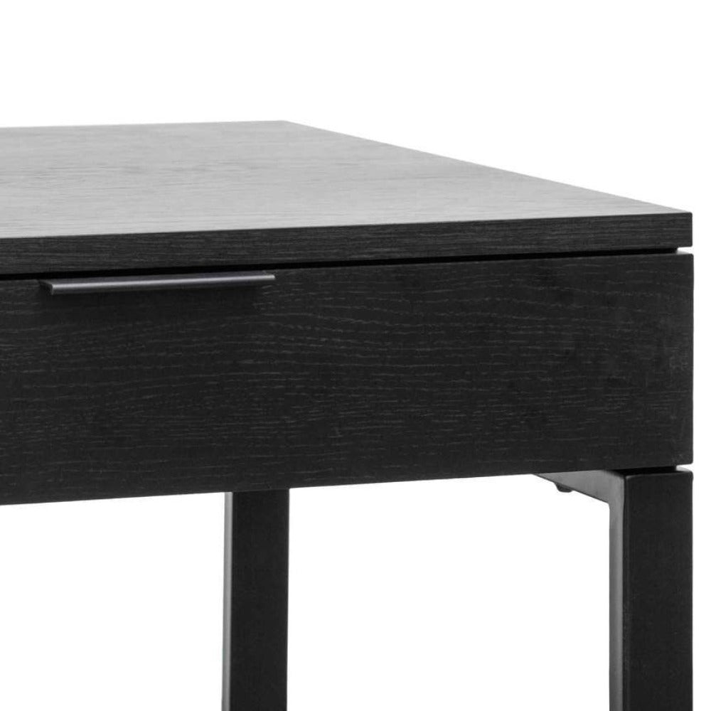 120cm Home Office Desk - Black - Notbrand