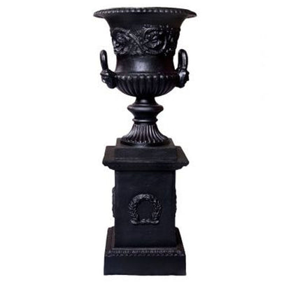 Dorchester Cast Iron Urn & Base Set - 140cm H - House of Hyne