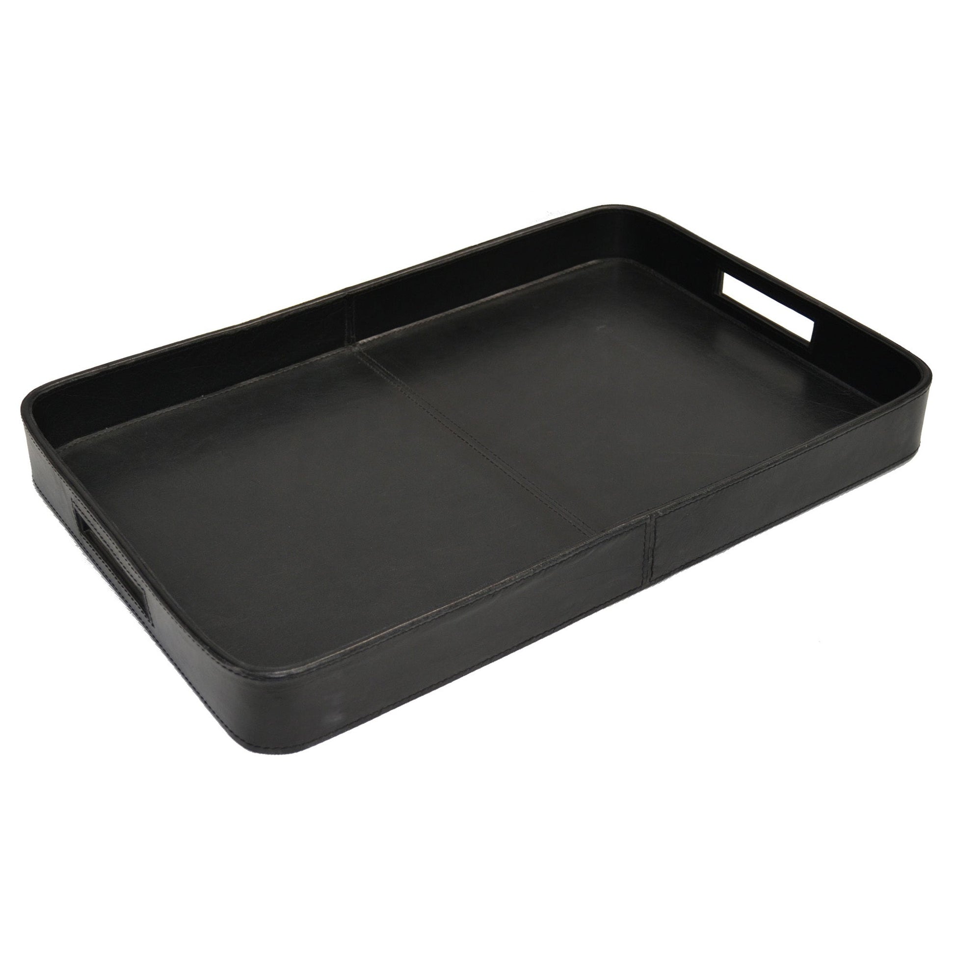 Nabishe Buffalo Leather Tray - Black - Notbrand