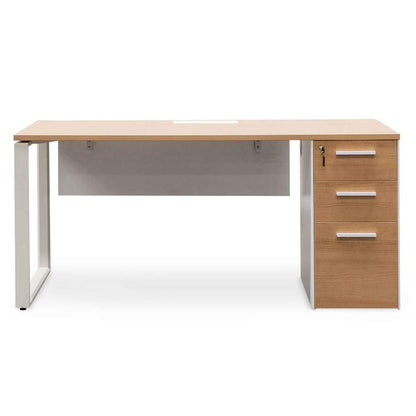 Seater Office Desk - Natural and White - Notbrand