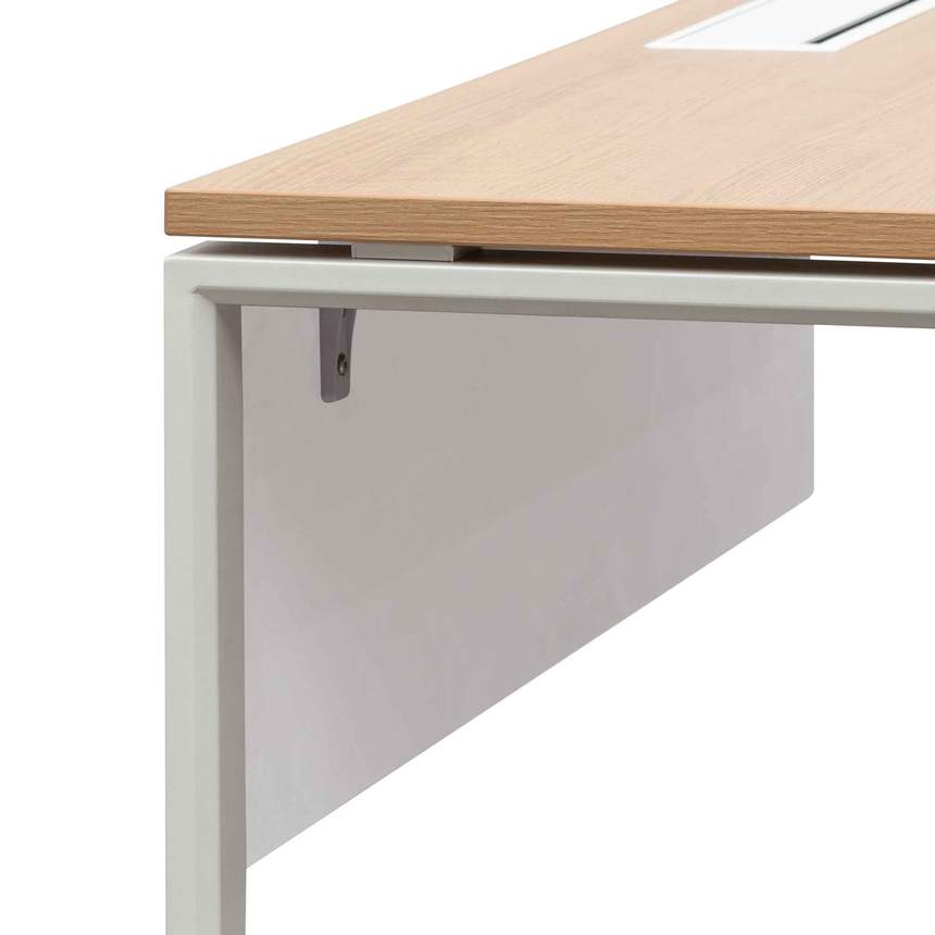 Seater Office Desk - Natural and White - Notbrand