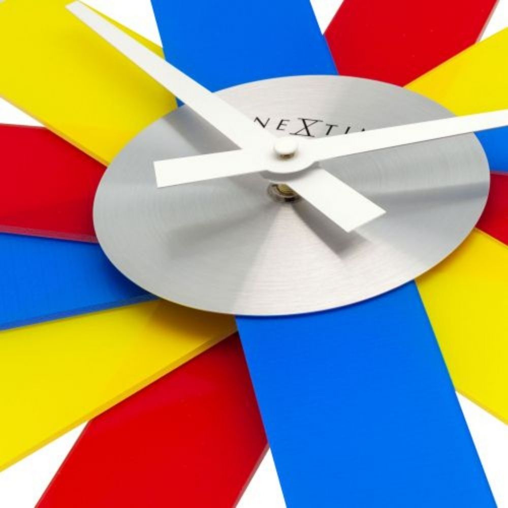 NeXtime Plexi Wall Clock in Multicolor - 40cm - Notbrand