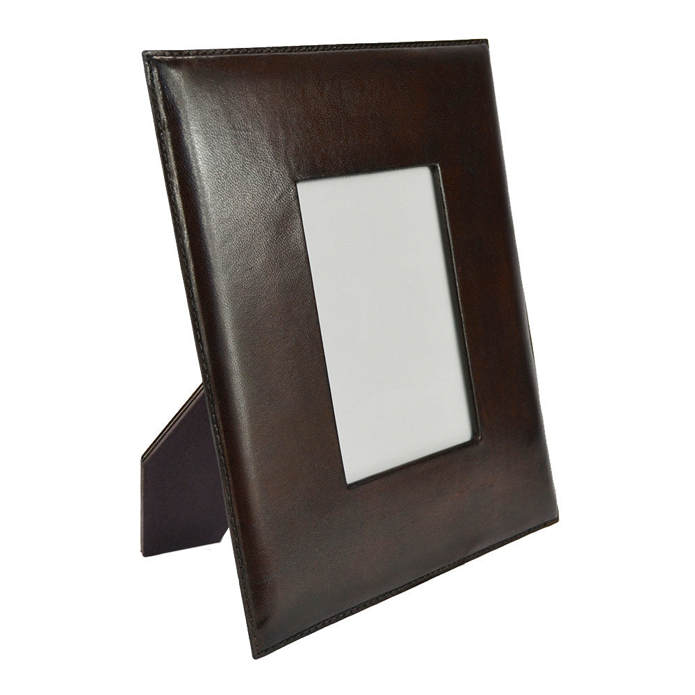 Engar Dark Leather Photo Frame - Notbrand