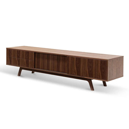 Miniata 2.1m Walnut TV Unit  - House of Hyne