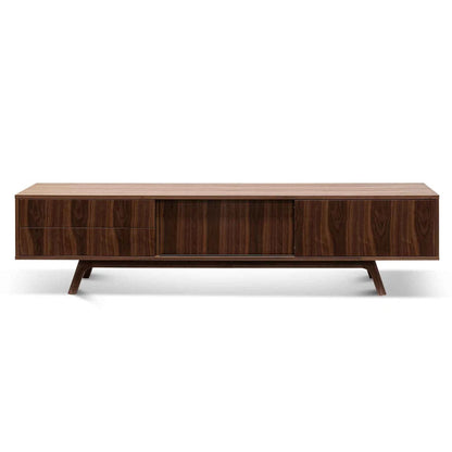 Miniata 2.1m Walnut TV Unit  - House of Hyne