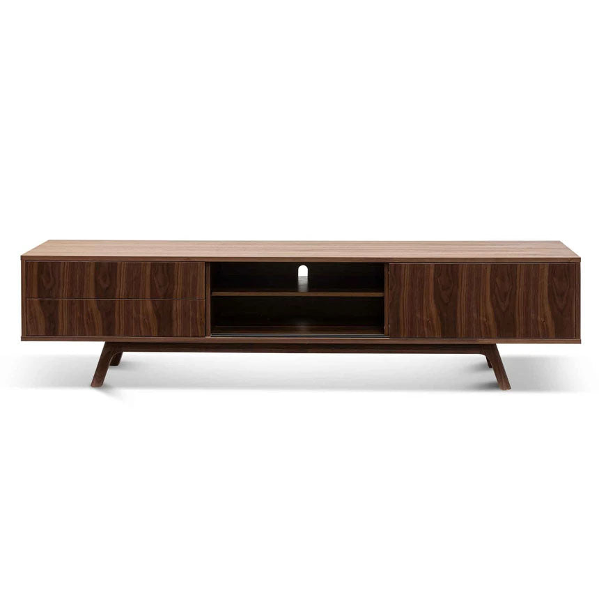 Miniata 2.1m Walnut TV Unit  - House of Hyne