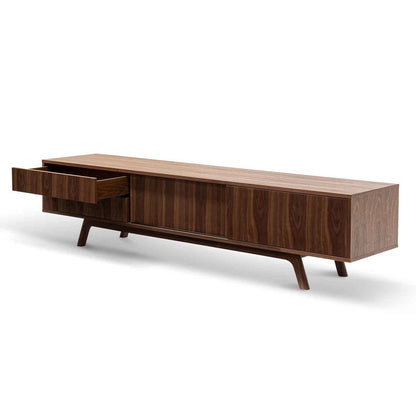 Miniata 2.1m Walnut TV Unit  - House of Hyne