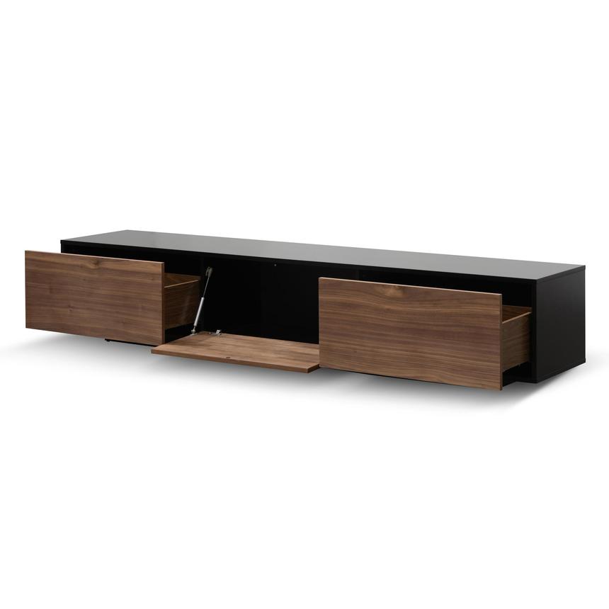 Midnight Walnut Sigmis Entertainment Unit - 2.3m - House of Hyne