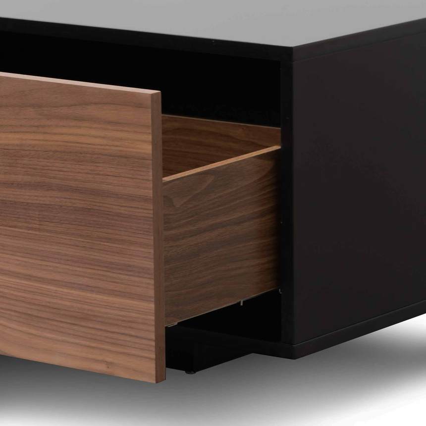 Midnight Walnut Sigmis Entertainment Unit - 2.3m - House of Hyne