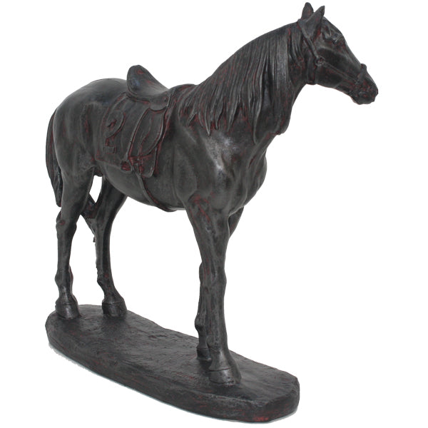 Equestrian Polyresin Saddle Statue - Notbrand