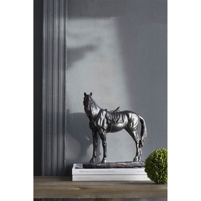 Equestrian Polyresin Saddle Statue - Notbrand