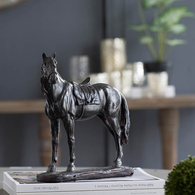 Equestrian Polyresin Saddle Statue - Notbrand