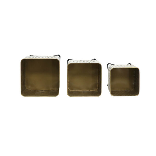 Nested Footed Linear Planters Set - 3 Pieces - Notbrand