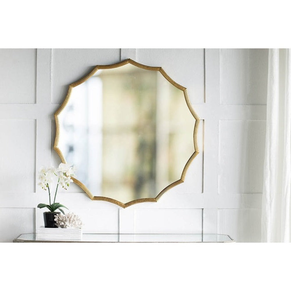 Minyama Scalloped Mirror - Small - Notbrand