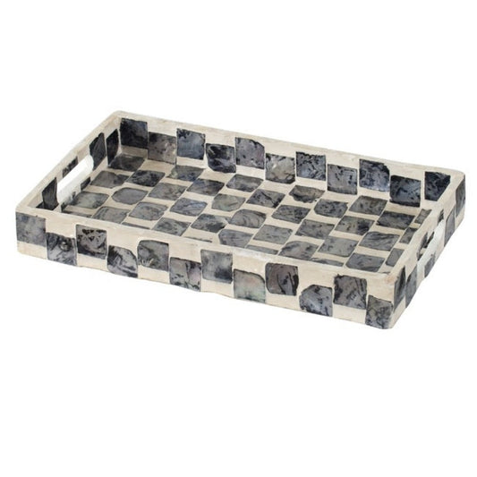 Black & White Rectangular Tray - Notbrand