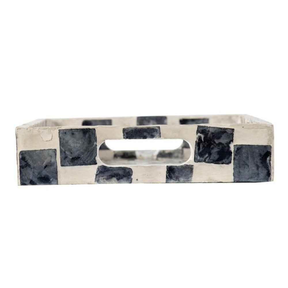 Black & White Rectangular Tray - Notbrand