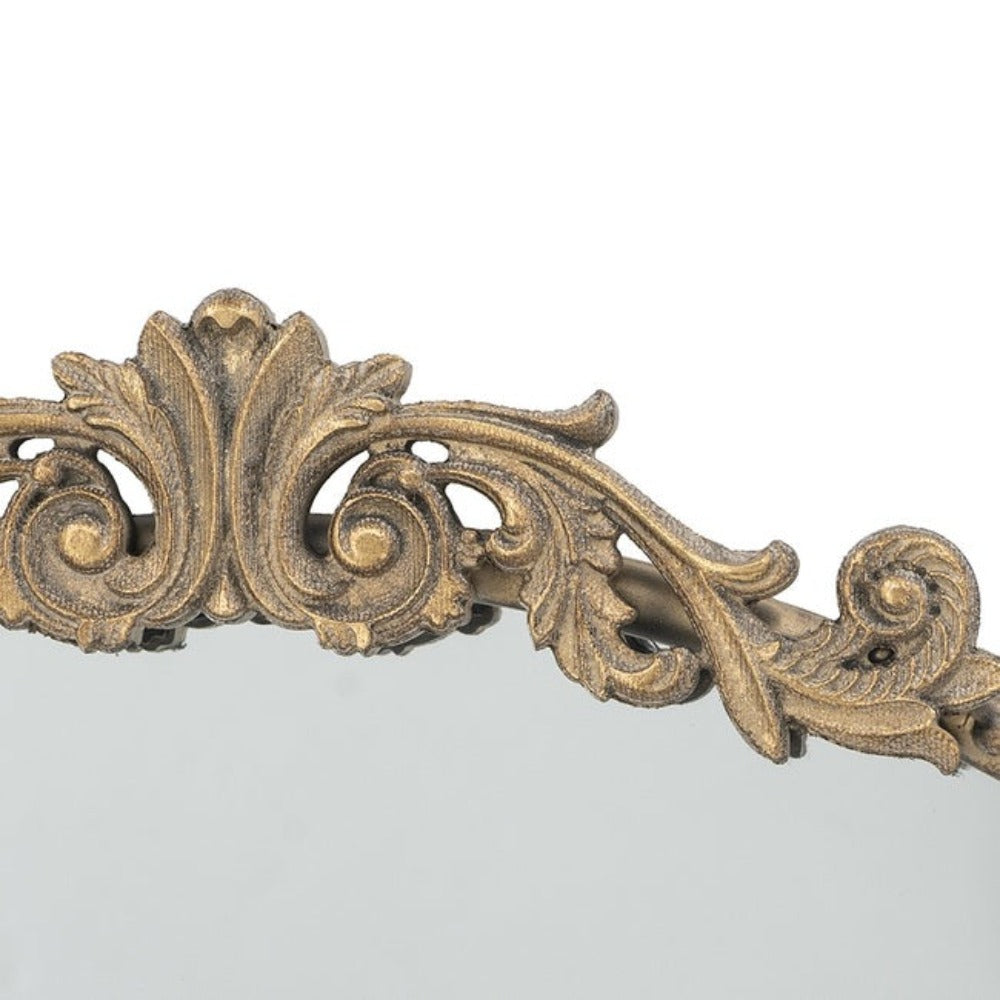 Baroque Gold Round Mirror - Notbrand