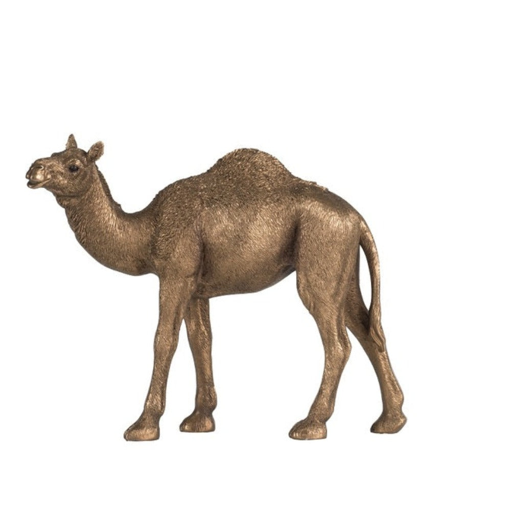 Polyresin Camel Statue - Copper - Notbrand