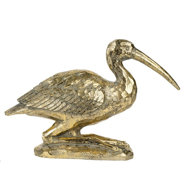 Crane kneeling Resin Statue - Gold - Notbrand