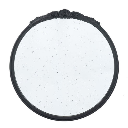 Bingley Rose Round Wall Mirror - Black - Notbrand