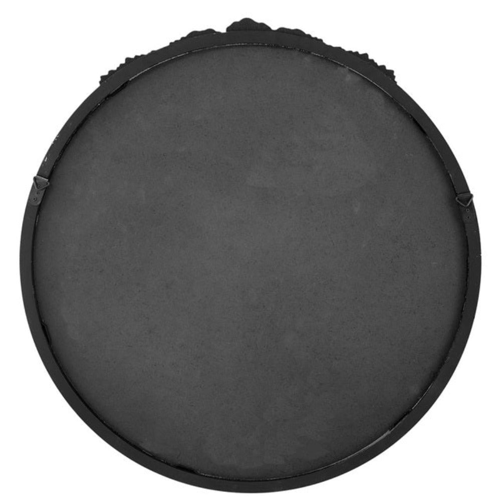 Bingley Rose Round Wall Mirror - Black - Notbrand