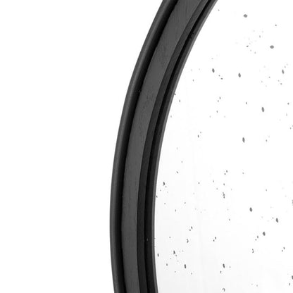 Bingley Rose Round Wall Mirror - Black - Notbrand