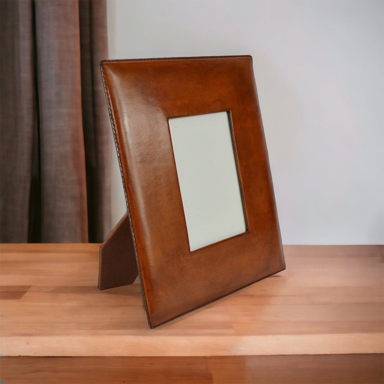 Engar Tan Leather Photo Frame - Notbrand