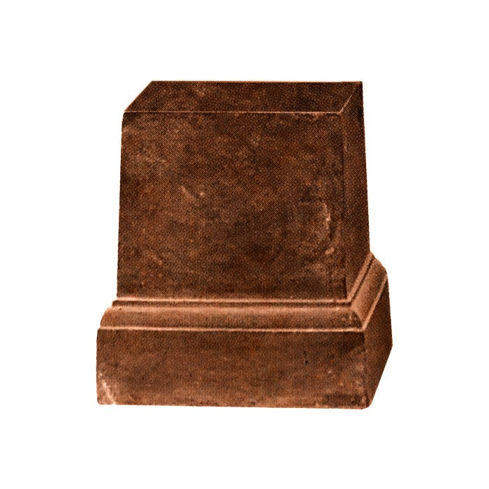 Urn Verona Base Cast Iron - Rust - House f Hyne