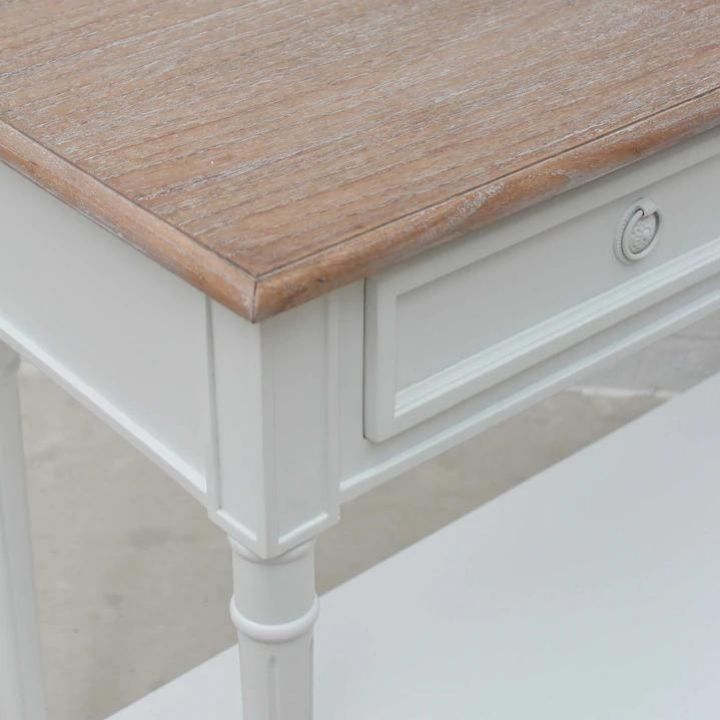 Marseille Mindy Wood Console - White - Notbrand