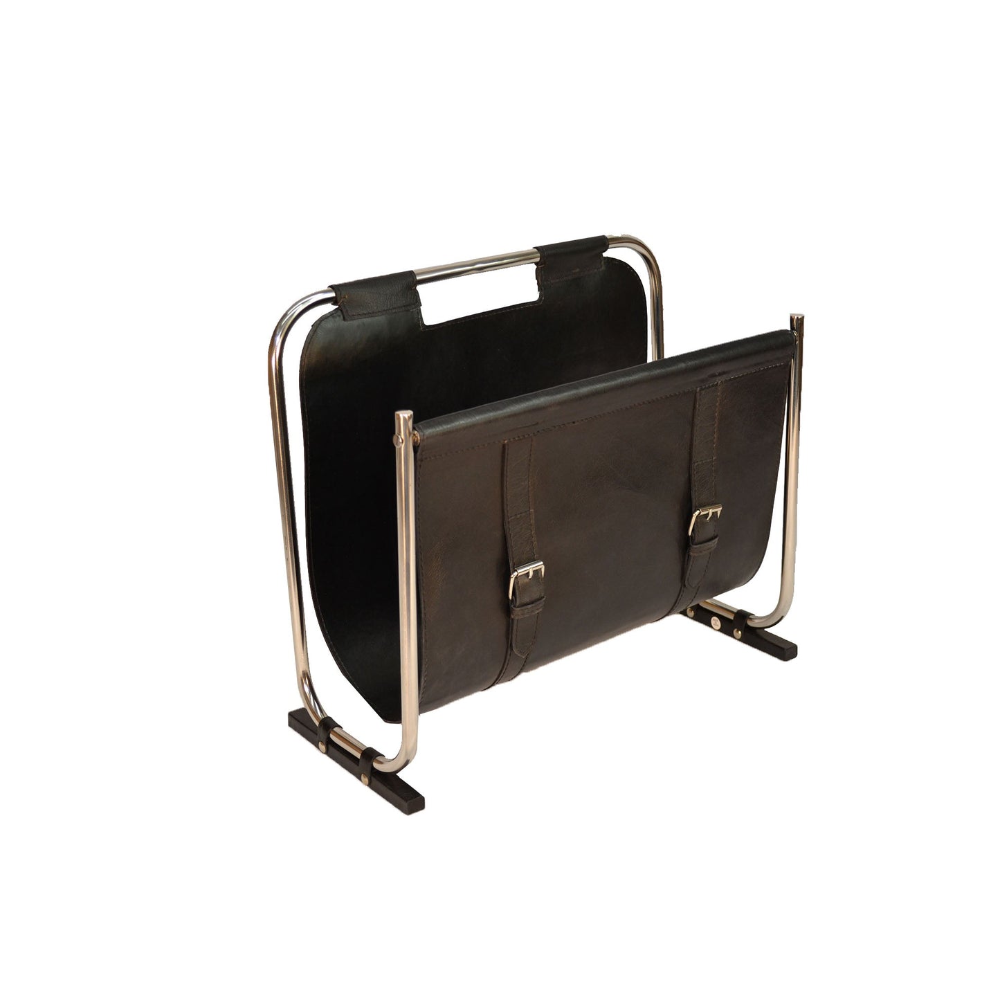 Prodigy Black Leather Magazine Stand - Notbrand