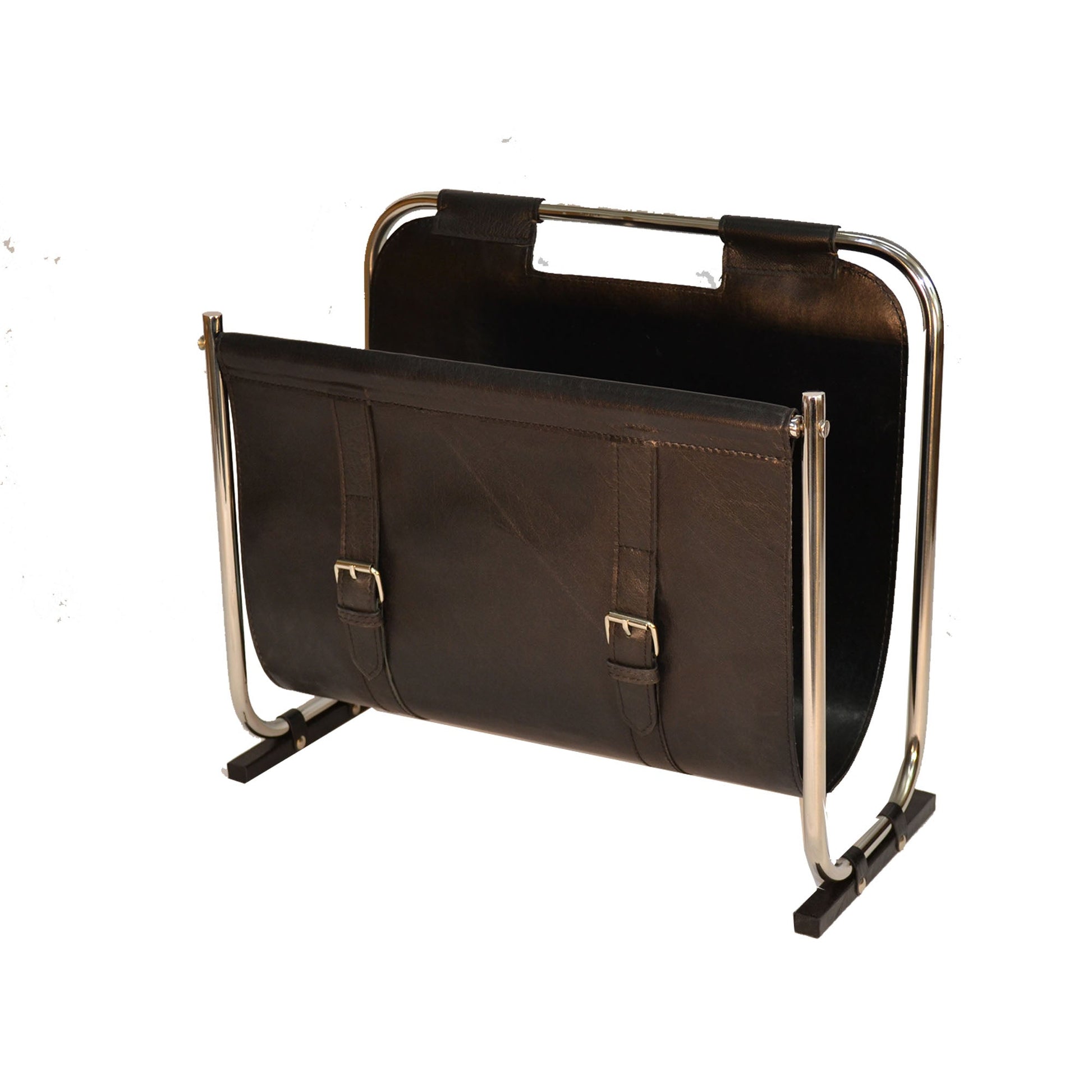 Prodigy Black Leather Magazine Stand - Notbrand