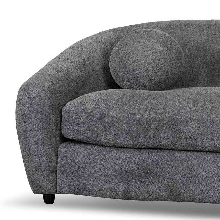 Ancestral Fabric 3 Seater Sofa - Iron Grey - HouseofHyne