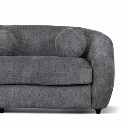 Ancestral Fabric 3 Seater Sofa - Iron Grey - HouseofHyne