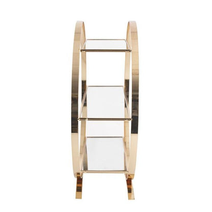 3 Tier Circular Frame Cake Display Stand - Gold - NotBrand