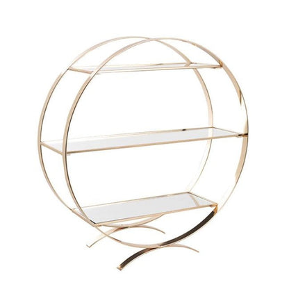 3 Tier Circular Frame Cake Display Stand - Gold - NotBrand