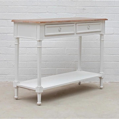 Marseille Mindy Wood Console - White - Notbrand