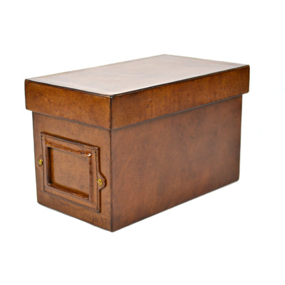 Tan Leather Cd Box - Notbrand