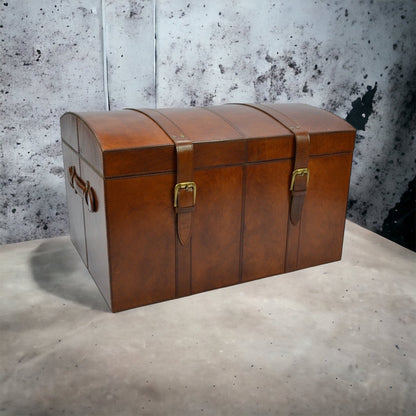 Pyrder Tan Leather Treasure Chest - Notbrand