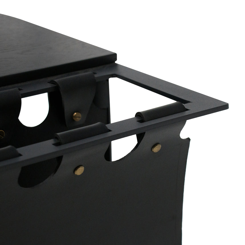 55cm Side Table - Full Black - Notbrand