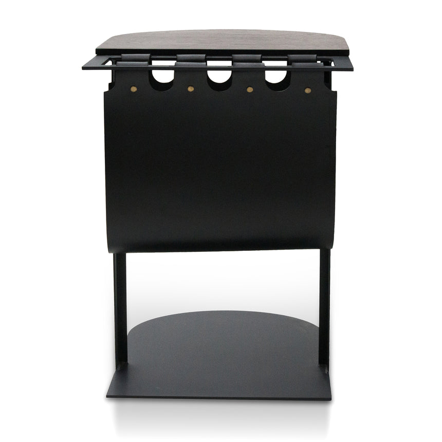 55cm Side Table - Full Black - Notbrand