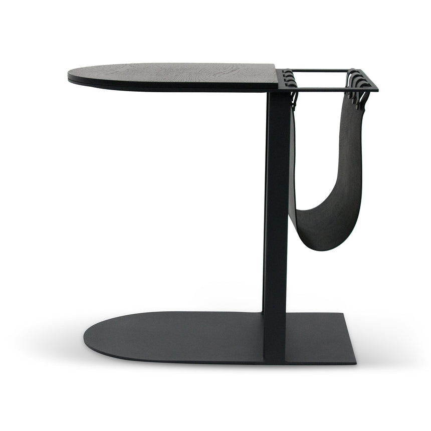 55cm Side Table - Full Black - Notbrand