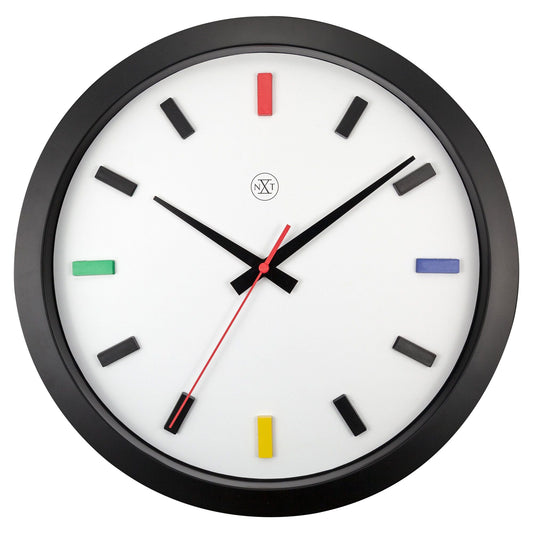 NeXtime Mix Wall Clock in Multicolor - 36cm - Notbrand