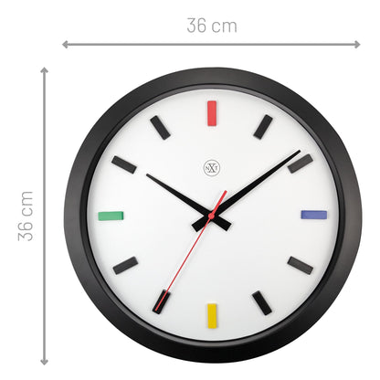 NeXtime Mix Wall Clock in Multicolor - 36cm - Notbrand